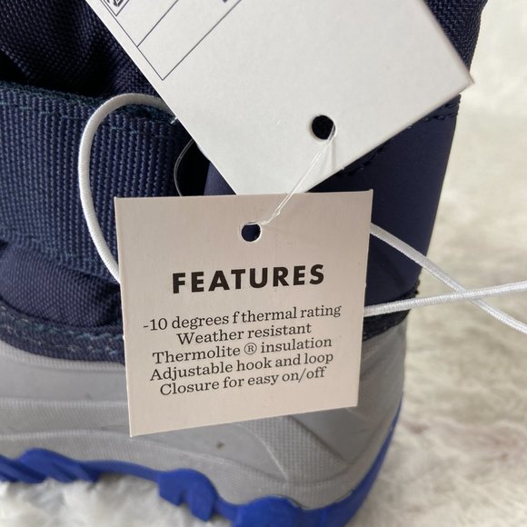 Cat & Jack Thermolite Weather Resistant Winter Boots new with tag Sz 4 - Picture 7 of 8